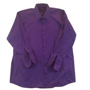 Stacy Adams Purple Long Sleeve French Cuffs Shirt  19-34/35